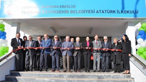 Tekirdağ Büyükşehir Belediyesi Atatürk İlkokulunun Devir Teslim Töreni Gerçekleşti