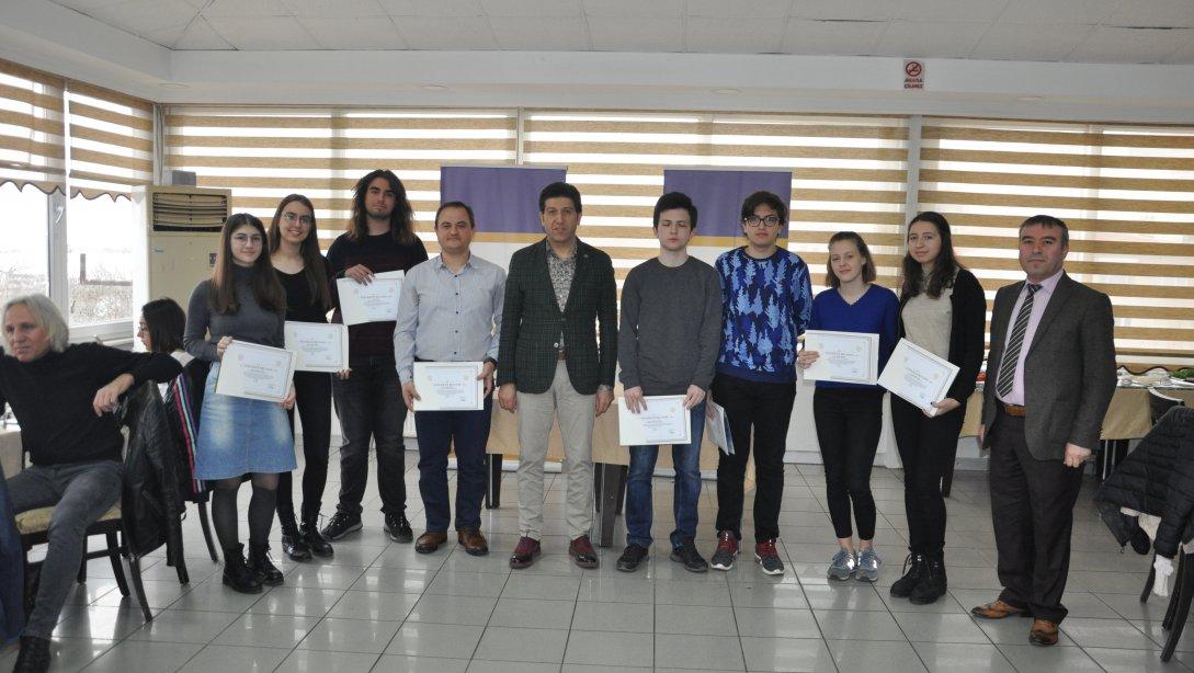 Tübitak 50. Lise Öğrencileri Araştırma Projeleri Yarışması Teşekkür Belgesi Töreni Gerçekleştirildi