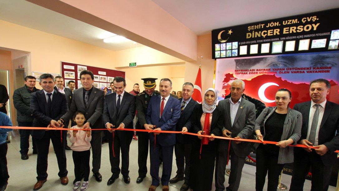 Çerkezköy Şehit Dinçer Ersoy İlkokulu Şehit Köşesi ve Hayırseverler Tarafından Donatımı Yapılan Sınıfların Açılışı Yapıldı