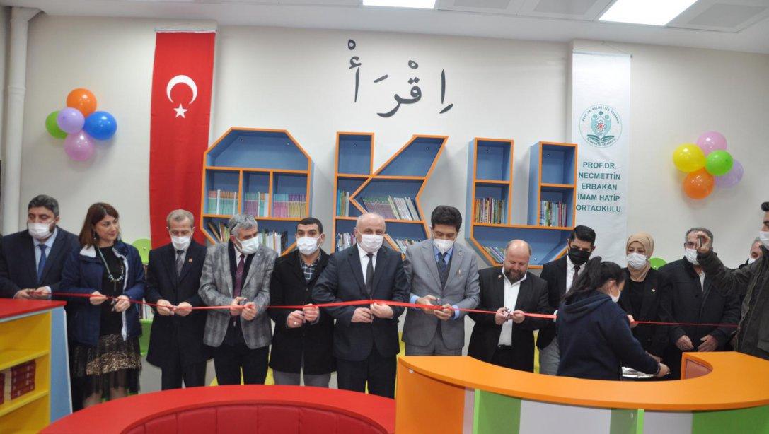 Kapaklı Prof. Dr. Necmettin Erbakan İmam Hatip Ortaokulu Kütüphanesi Açılış Töreni Gerçekleştirildi 