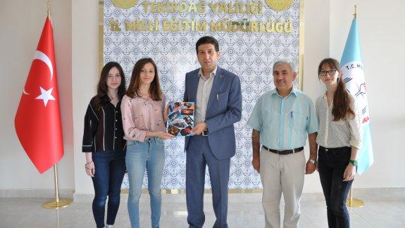 Tekirdağ Anadolu Lisesi Öğrencileri İl Milli Eğitim Müdürü Ersan ULUSANı Ziyaret Etti