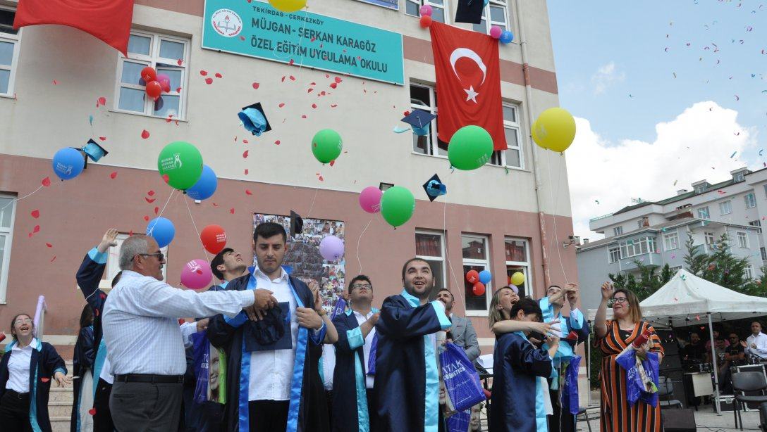 Çerkezköy Serkan-Müjgan Karagöz Özel Eğitim Okulu Mezuniyet Töreni Yapıldı