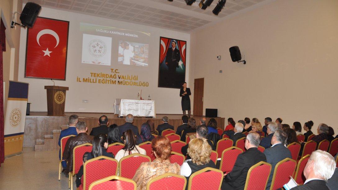 Süleymanpaşa İlçemizde Görev Yapan Okul Müdür ve Müdür Yardımcılarının Katılımı İle  Okul Sağlığı Çalışmaları İle İlgili Bilgilendirme Toplantısı Yapıldı
