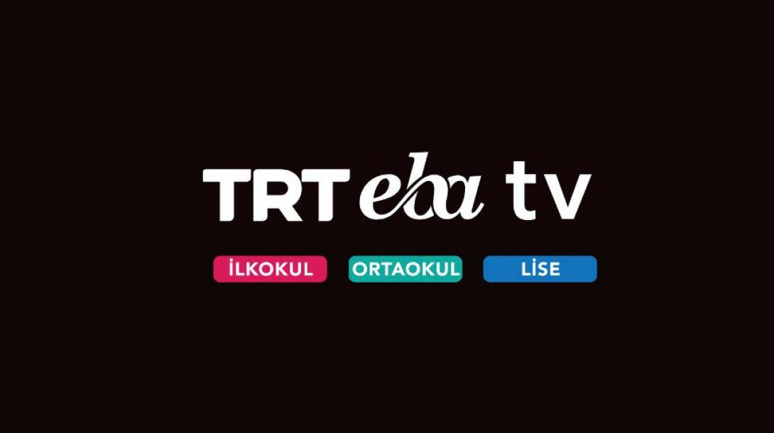 TRT EBA TV 15-19 Haziran Haftası Yayın Akışı