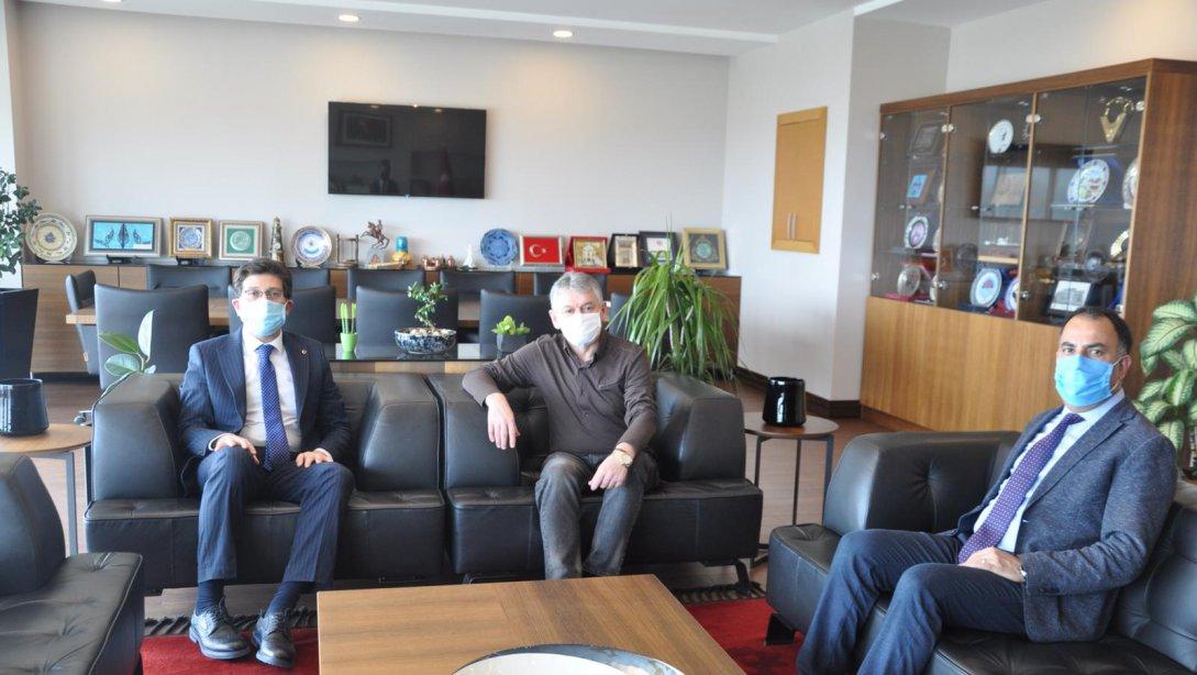 İl Milli Eğitimi Müdürümüz Ersan Ulusan Tekirdağ Ticaret ve Sanayi Odası Yönetim Kurulu Başkanı Cengiz Günay'ı Ziyaret Etti