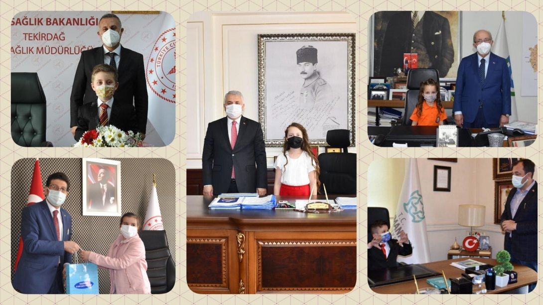 23 Nisan Ulusan Egemenlik ve Çocuk Bayramı Geleneksel Koltuk Değişim Törenleri Yapıldı