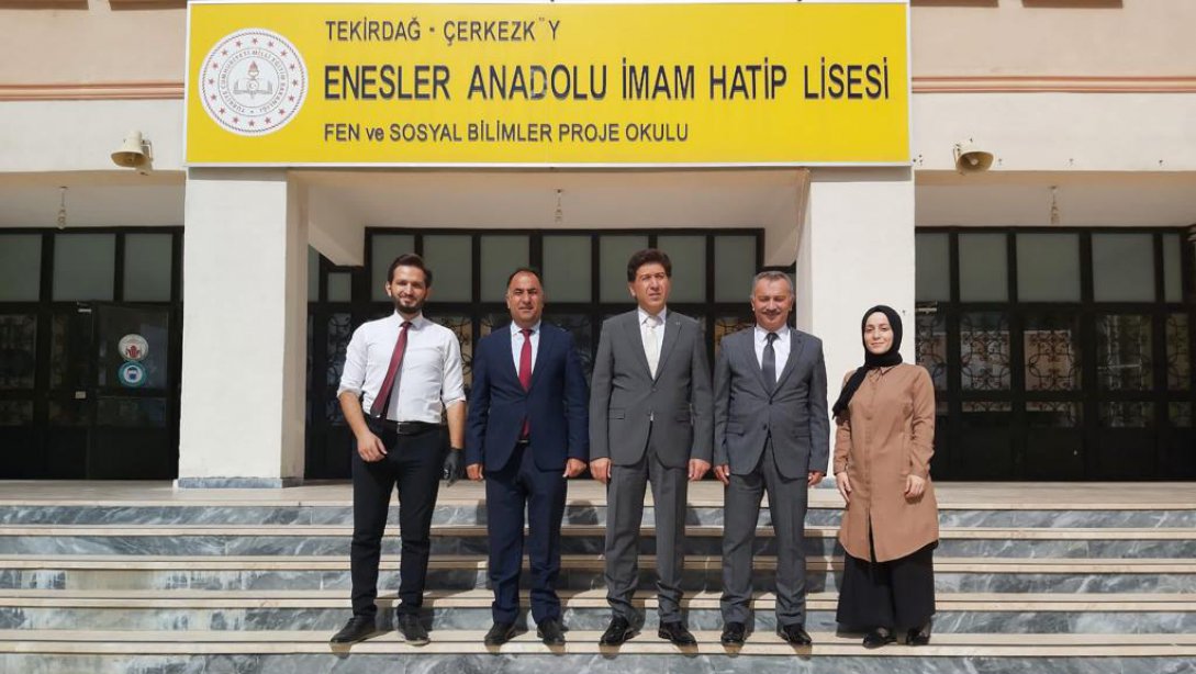 İl Milli Eğitim Müdürümüz Ersan Ulusan Çerkezköy Enesler Anadolu İmam Hatip Lisesini Ziyaret Etti 
