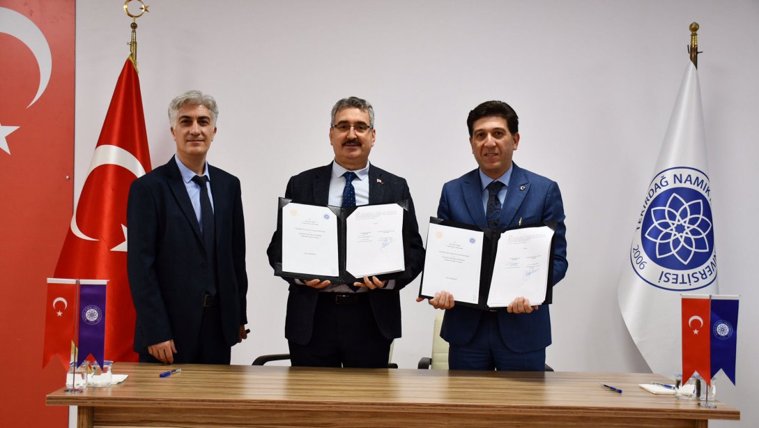 Tekirdağ Namık Kemal Üniversitesi İle Müdürlüğümüz Arasında Eğitimde İş Birliği Protokolü İmzalandı