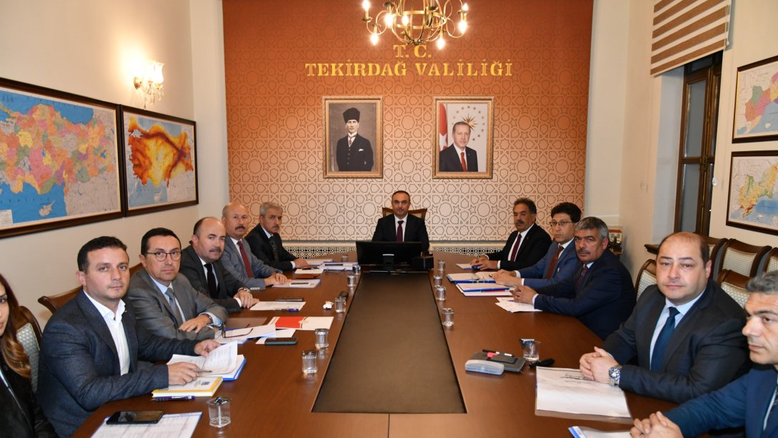 Süleymanpaşa, Muratlı ve Marmaraereğlisi İlçelerimiz Eğitim Yatırımları Değerlendirme Toplantısı Yapıldı