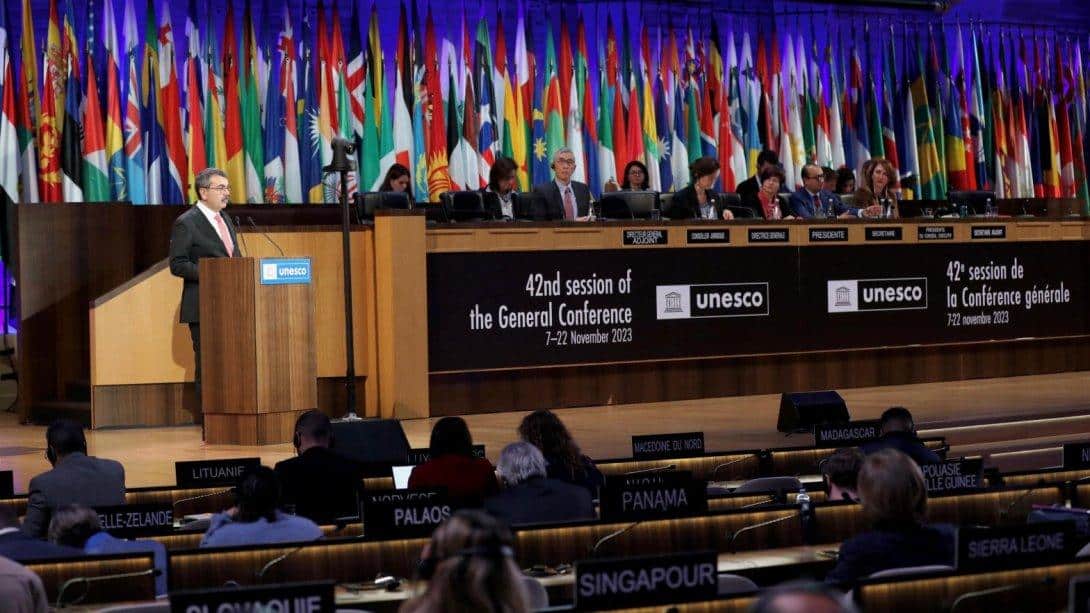 Bakan Tekin, UNESCO Genel Konferansı'nda Dünyaya Seslendi