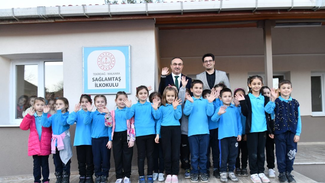 Vali Soytürk Güçlendirmesi Yapılan Sağlamtaş İlkokulunu Ziyaret Etti