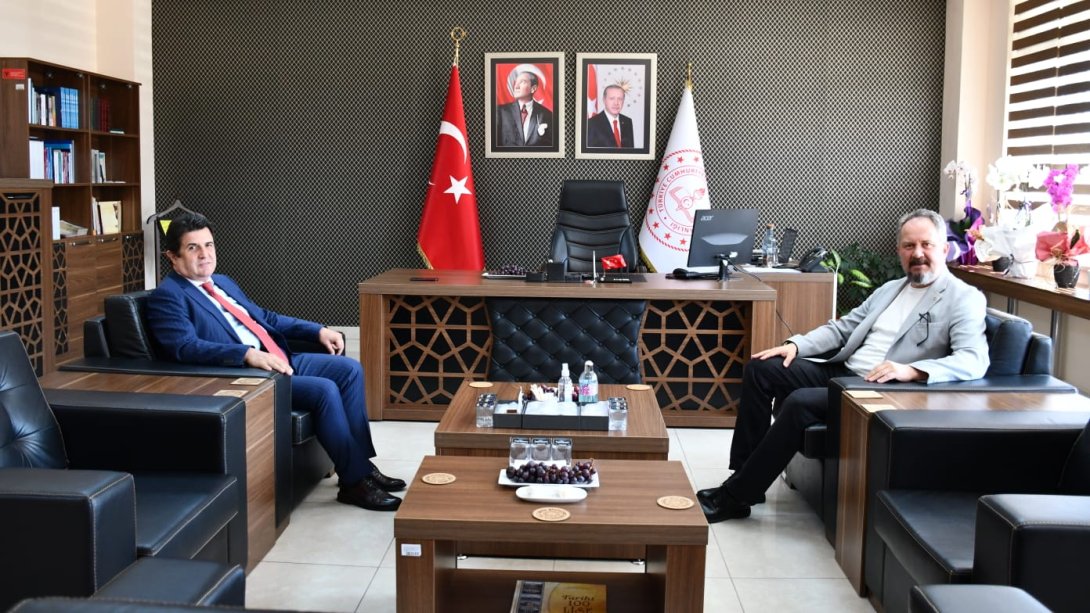 Ak Parti Tekirdağ Milletvekili Mestan Özcan İl Millî Eğitim Müdürümüz Dr. Abdülaziz Yeniyol'u Ziyaret Etti