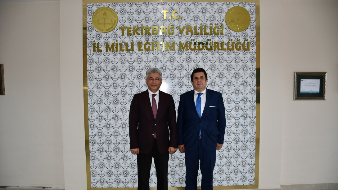 Ziraat Bankası Trakya Bölge Müdürü Murat Öztürk, İl Millî Eğitim Müdürümüz Dr. Abdülaziz Yeniyol'u Ziyaret Etti