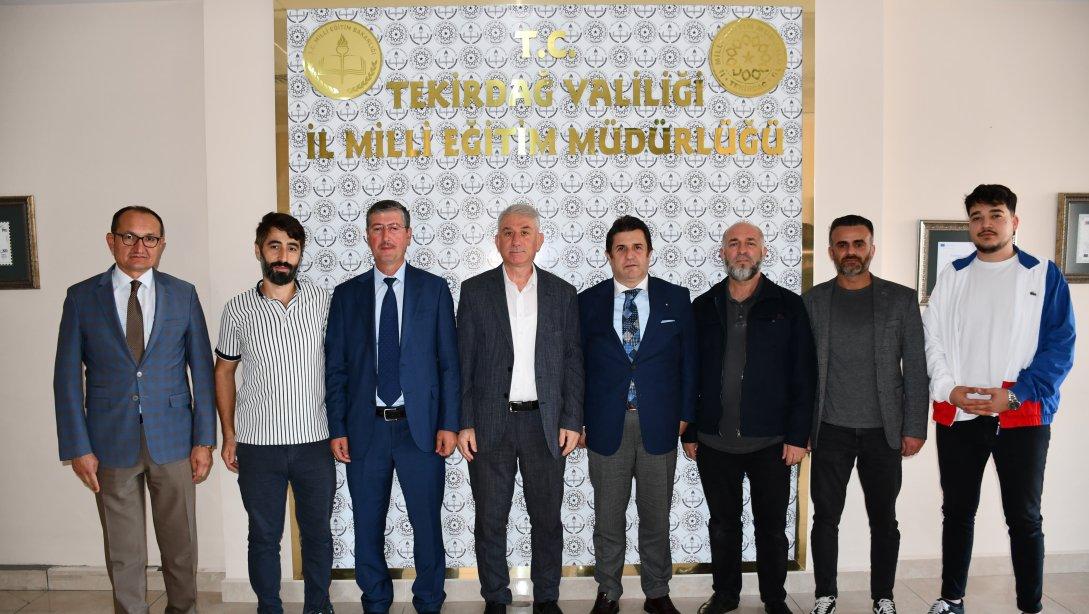 Ensar Vakfı Tekirdağ Şubesi Yönetim Kurulu ile Diyanet-Sen Tekirdağ Şube Yönetim Kurulu Üyeleri İl Milli Eğitim Müdürümüz Dr. Abdülaziz Yeniyol'u Ziyaret Etti