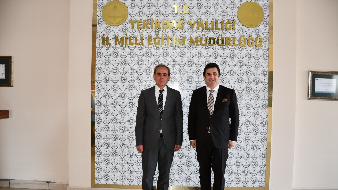 Tekirdağ Bağcılık Araştırma Enstitüsü Müdürü Mehmet Ali Kiracı, İl Milli Eğitim Müdürümüz Dr. Abdülaziz Yeniyol'u Ziyaret Etti