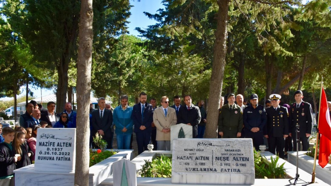 Şehit Öğretmen Neşe Alten Şarköy'deki Kabri Başında Anıldı