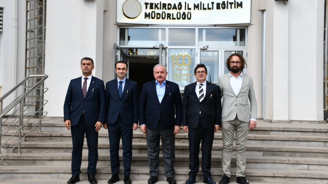 29. Dönem TBMM Başkanı Prof. Dr. Mustafa Şentop'tan İl Millî Eğitim Müdürlüğüne Ziyaret